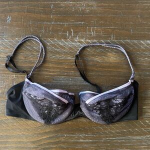La Perla | Purple and Black Lace Bra